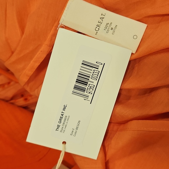 💕THE GREAT.💕 The Camelia Dress ~ Begonia Size 2 = Medium NWT - Picture 16 of 16